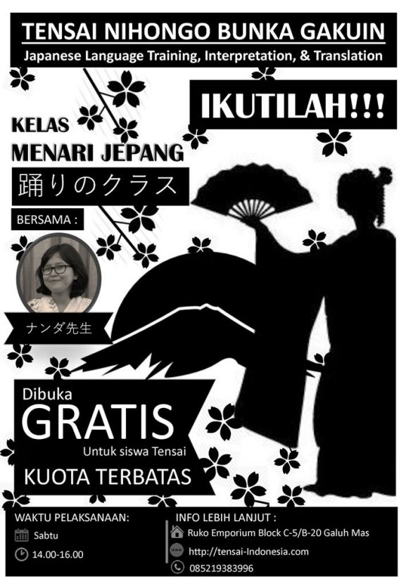 Kelas Menari Jepang di Kursus Bahasa Tensai Karawang