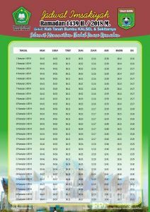 Free Download Jadwal Imsakiyah 1439 2018 Kota Kabupaten Propinsi