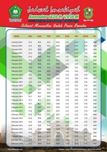 Free Download Jadwal Imsakiyah 1439 2018 Kota Kabupaten Propinsi