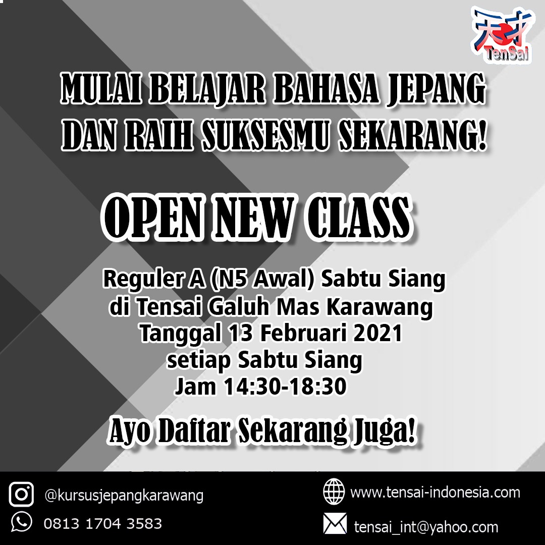 Reguler A (N5 Awal) Sabtu Siang
