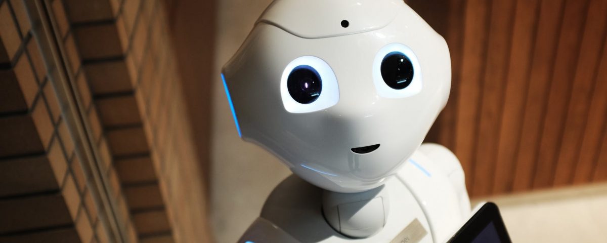 high angle photo of robot