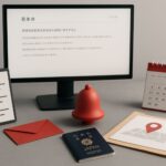 Informasi resmi SSW Jepang: ilustrasi notifikasi pengumuman, jadwal, dan berkas job-matching tanpa teks
