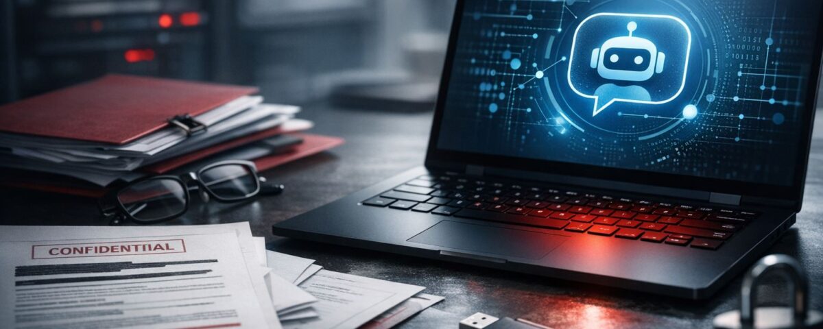 Kebocoran data genai kantor melalui unggah dokumen internal ke chatbot AI di lingkungan kerja industri