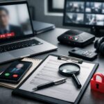 Verifikasi deepfake instruksi kerja melalui sistem otentikasi perangkat digital dan keamanan komunikasi kerja jarak jauh